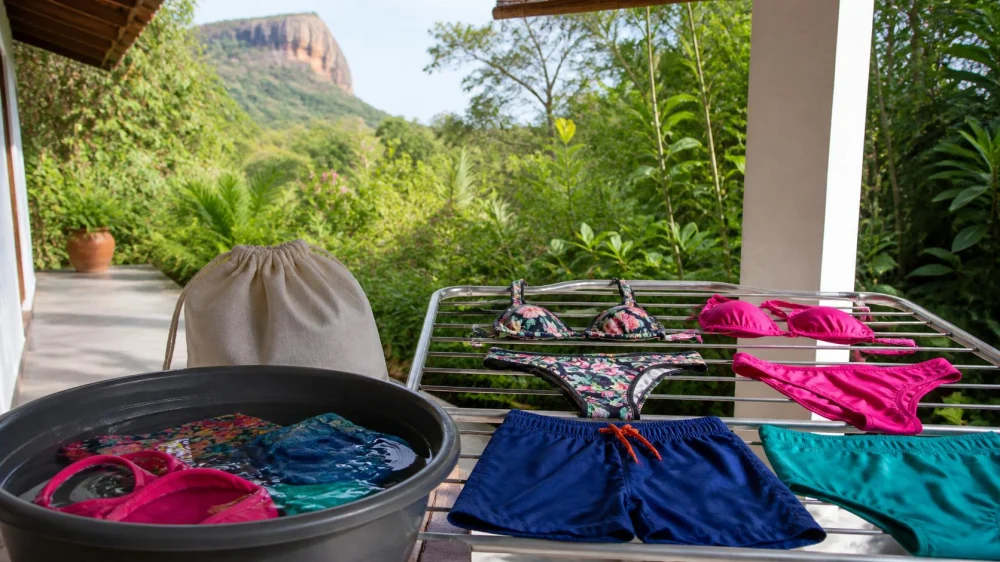 Swimwear Laundry in Sigiriya: Rinse Chlorine, Protect Stretch, and Dry in Shade