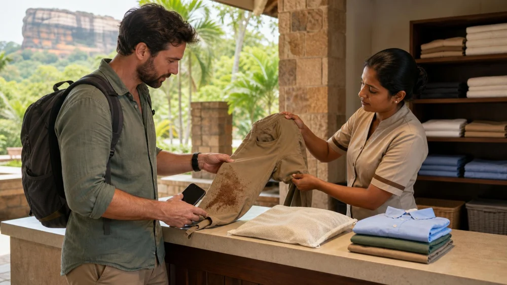 Mud-Stained Travel Clothes: Bag, Describe, and Treat