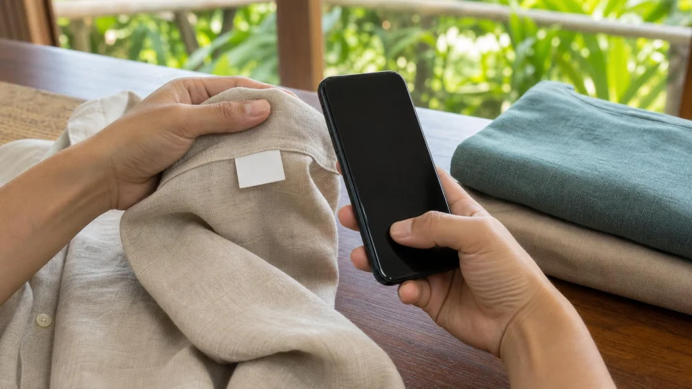 Laundry Care Labels Abroad: Photograph, Translate, and Confirm