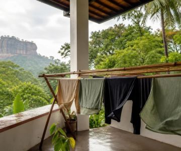 Laundry Drying in Sigiriya: Humidity, Rain, and Airflow