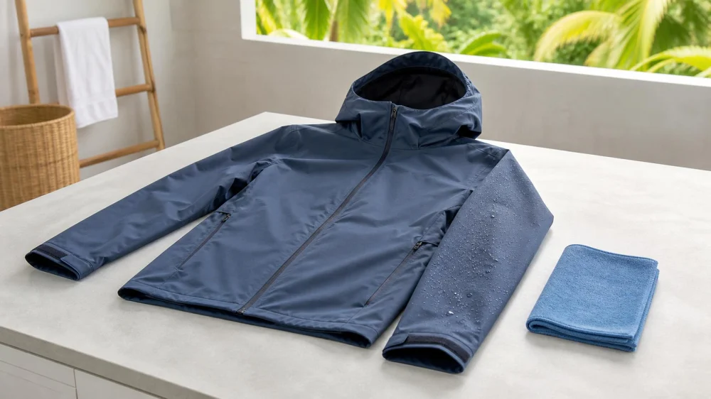 Rain Jacket Laundry in Sigiriya: Protect the Membrane and Finish