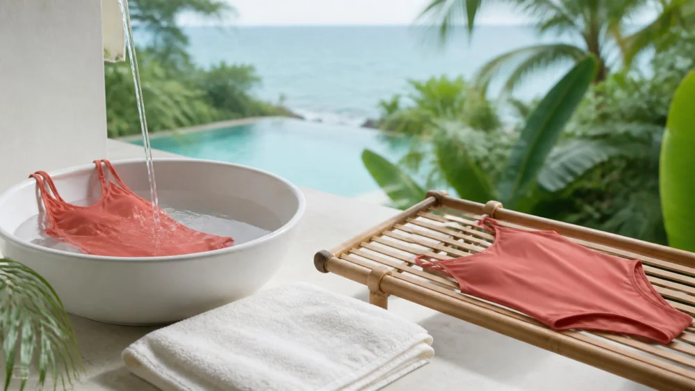 Swimsuit Laundry After Pool or Sea: Rinse, Wash, and Dry