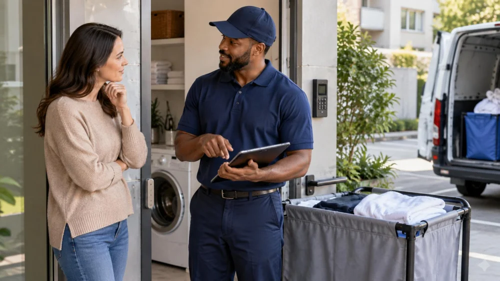 Laundry Service Arrival Window Plan: Access, Updates, and Delay