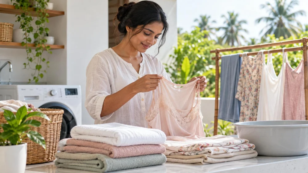 Laundry Delicates Handoff: Fabric, Cycle, and Drying