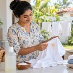 Laundry Stain Label: Location, Product, and Timing