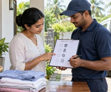 Laundry Pickup Count: Items, Pairs, Damage, and Receipt