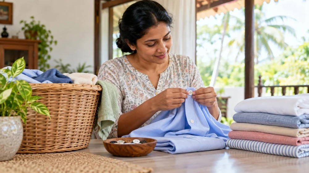Laundry Button Check: Looseness, Spare Parts, and Handover