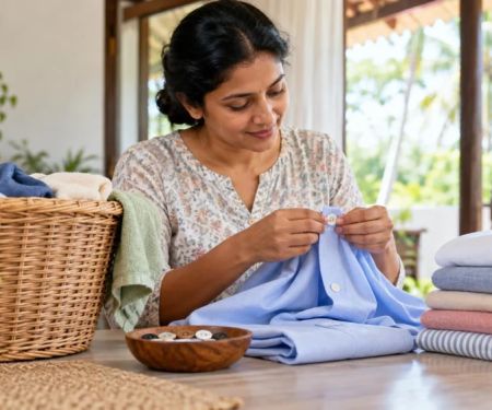 Laundry Button Check: Looseness, Spare Parts, and Handover