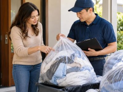 Laundry Pickup Bag Check: Labels, Moisture, and Count