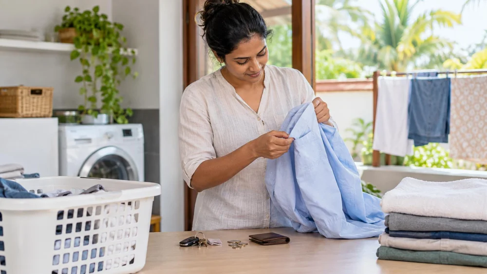 Laundry Pocket Check: Items, Stains, and Handover