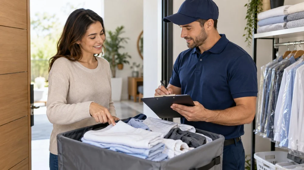 Laundry Pickup Count: Items, Condition, and Receipt