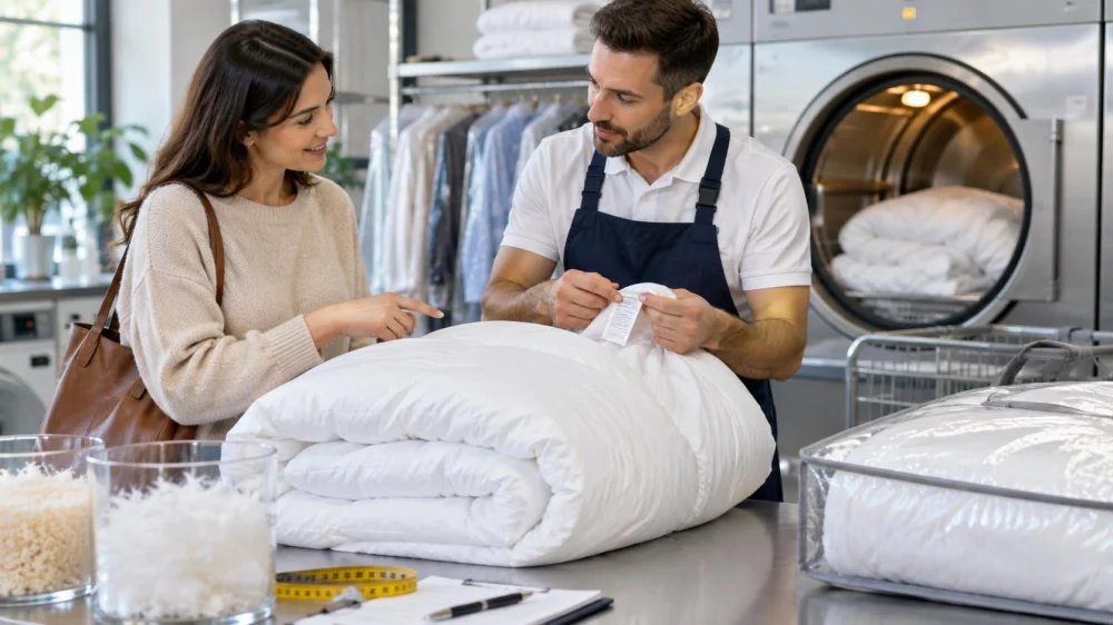 Laundry Duvet Service: Size, Fill, Drying, and Pickup